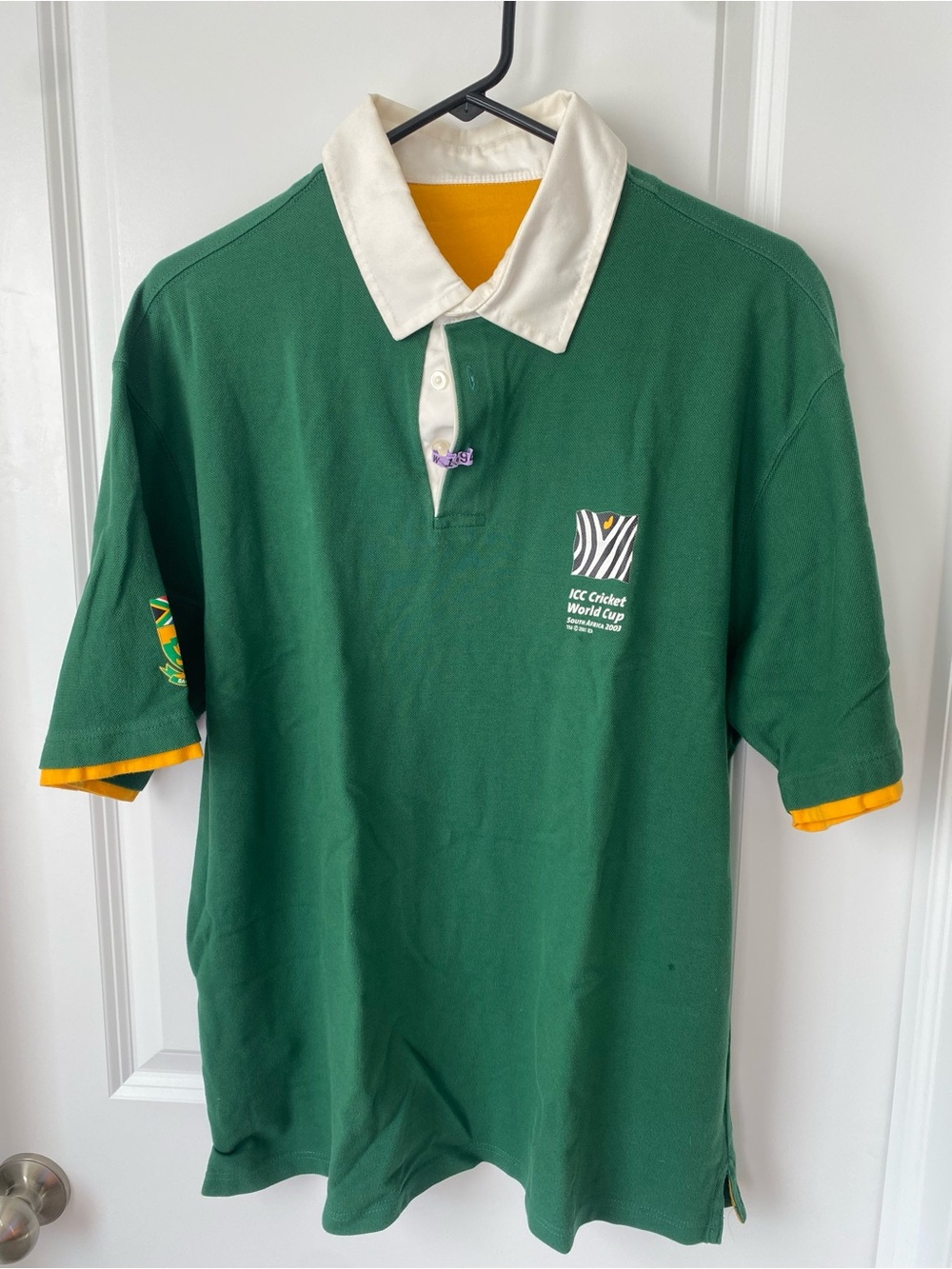 Vintage 2003 ICC Cricket World Cup South Africa Polo Shirt XL